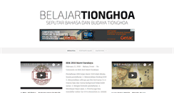 Desktop Screenshot of belajartionghoa.com